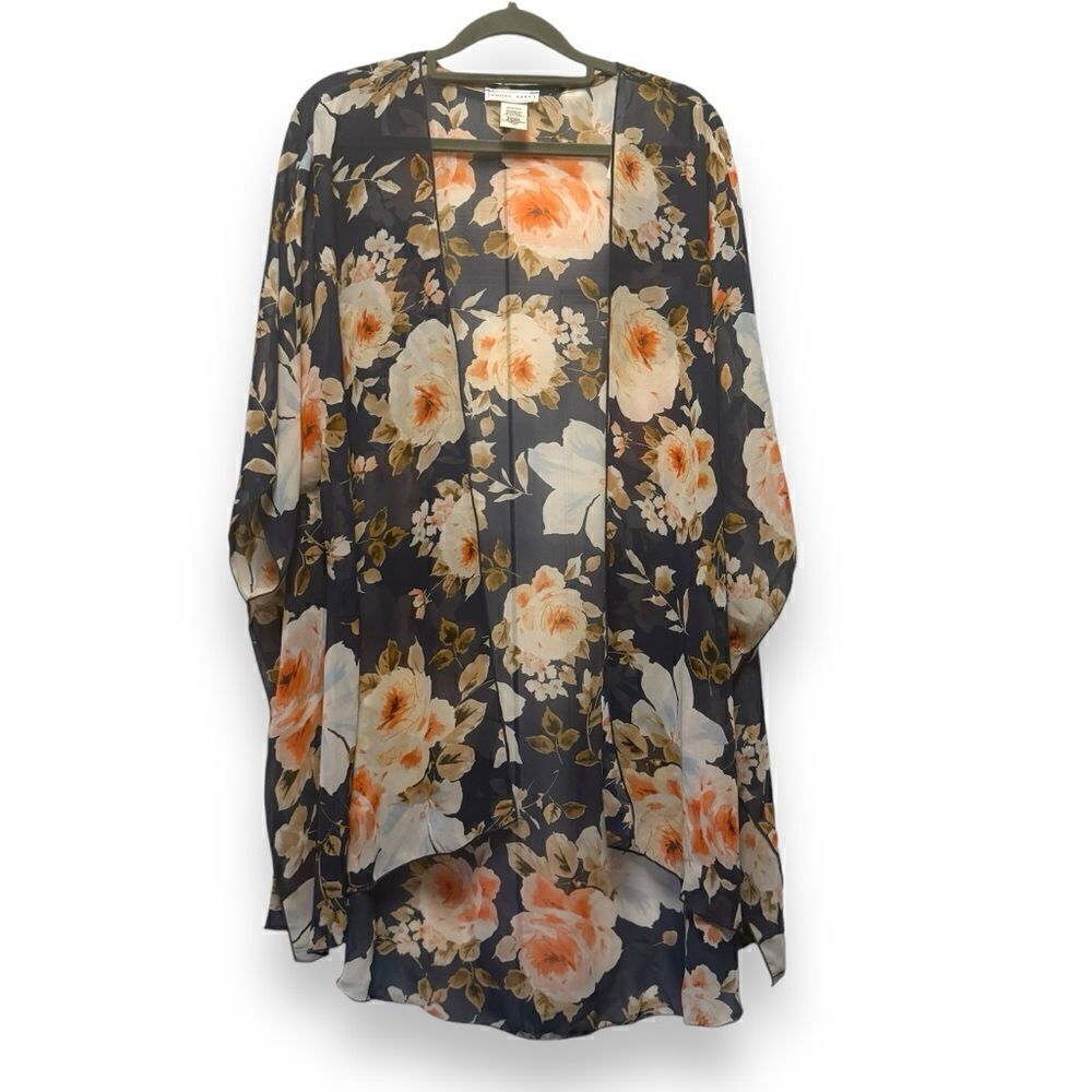 Emory Park Floral Sheer Kimono Coverup